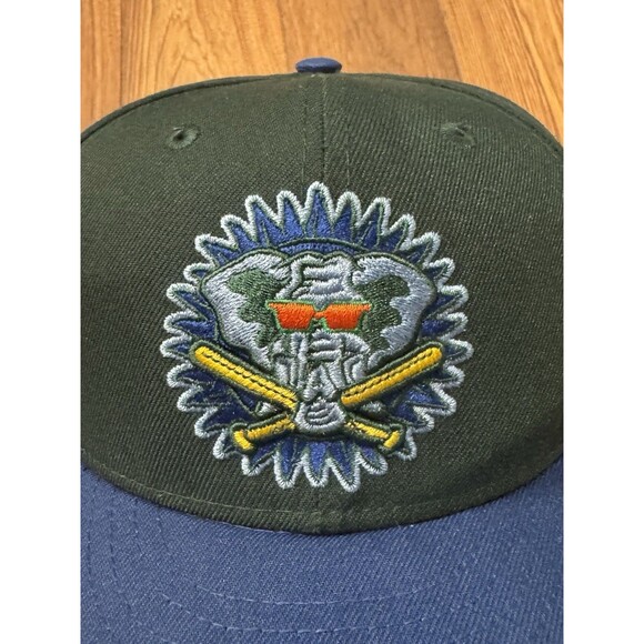 New Era 59fifty Oakland A's Athletics Green Hat 50 Years Patch 7 5/8 (SEE PICS!) - Picture 3 of 7